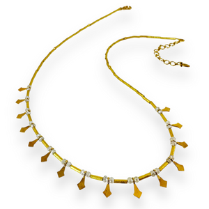 Mara Labell Designs 18K Gold Flirt Gold Petal Yellow Diamond Necklace, 18" Mara Labell Designs 18K Gold Flirt Gold Petal Yellow Diamond Necklace, 18"