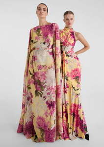 *VIRTUAL TRUNK SHOW* Chiara Boni La Petite Robe Senka Print GG BR Long ZP Gown (Left) *VIRTUAL TRUNK SHOW* Chiara Boni La Petite Robe Senka Print GG BR Long ZP Gown (Left)
