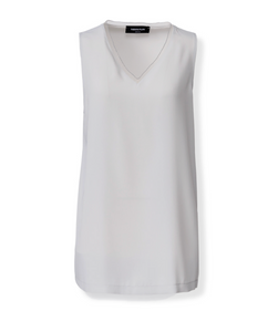 *VIRTUAL TRUNK SHOW* Fabiana Filippi Crepe de Chine Front Back Top with Filo Diamante Detail *VIRTUAL TRUNK SHOW* Fabiana Filippi Crepe de Chine Front Back Top with Filo Diamante Detail
