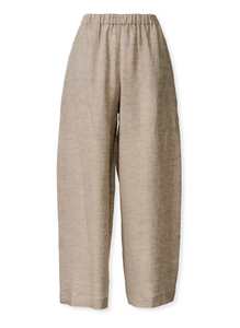 *VIRTUAL TRUNK SHOW* Fabiana Filippi Linen Cloth Trousers with Elastic Waistband *VIRTUAL TRUNK SHOW* Fabiana Filippi Linen Cloth Trousers with Elastic Waistband