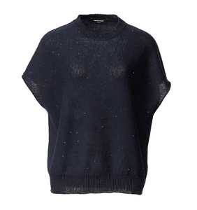 *VIRTUAL TRUNK SHOW* Fabiana Filippi Sequin Crew Neck Cape *VIRTUAL TRUNK SHOW* Fabiana Filippi Sequin Crew Neck Cape