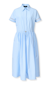 *VIRTUAL TRUNK SHOW* Fabiana Filippi Poplin Short Sleeve Dress with Polo Collar *VIRTUAL TRUNK SHOW* Fabiana Filippi Poplin Short Sleeve Dress with Polo Collar