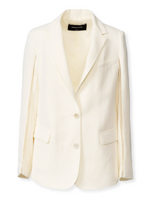 *VIRTUAL TRUNK SHOW* Fabiana Filippi Viscose Linen Single Breasted Jacket, Tulle and Filo Diamante *VIRTUAL TRUNK SHOW* Fabiana Filippi Viscose Linen Single Breasted Jacket, Tulle and Filo Diamante