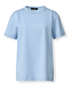 *VIRTUAL TRUNK SHOW* Fabiana Filippi Short Sleeve Basic T-Shirt with Filo Diamante Detail *VIRTUAL TRUNK SHOW* Fabiana Filippi Short Sleeve Basic T-Shirt with Filo Diamante Detail