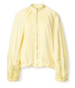 *VIRTUAL TRUNK SHOW* Fabiana Filippi Shiny Enver Satin Bomber with Balloon Sleeve *VIRTUAL TRUNK SHOW* Fabiana Filippi Shiny Enver Satin Bomber with Balloon Sleeve