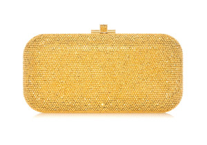 *Virtual Trunk Show* Judith Leiber Couture Long Slide Gold in Champagne Aurum