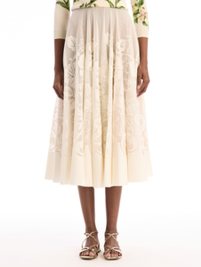 *VIRTUAL TRUNK SHOW* Oscar de la Renta Hibiscus Lace Circle Skirt