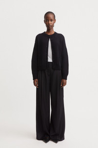 Iris Von Arnim Marjorie Cashmere Cardigan in Navy, Size XS/S