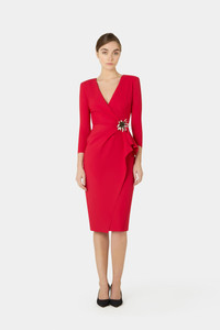 Chiara Boni La Petite Robe Zuhur Dress in Ruby