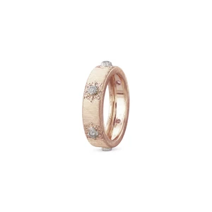 Buccellati Macri Classica 18K Pink Gold Diamond Eternelle Ring (5.5mm), Size 54