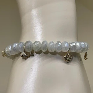 Sydney Evan 14K Yellow Gold & Diamond 5 Marine Theme Charms on Prehnite Bead Bracelet