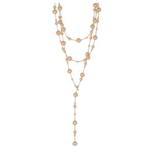 Sidney Garber 18K Yellow Gold Satellite Necklace, 58"