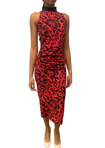 *VIRTUAL TRUNK SHOW* Chiara Boni La Petite Robe Guddy Print RA Midi ZP Dress