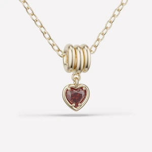 *SHOP & SIP*Spinelli Kilcollin Vesta Heart YG Ruby Necklace