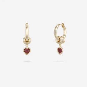 *SHOP & SIP*Spinelli Kilcollin Zahra Heart YG Ruby Earrings