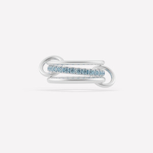 *SHOP & SIP*Spinelli Kilcollin Petunia Silver Aqua Ring