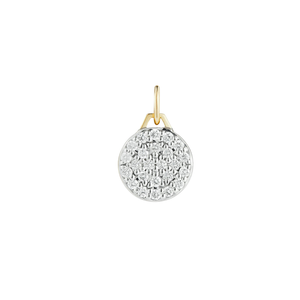 Walters Faith Dora 18K Yellow Gold All Diamond Mini Disc Charm