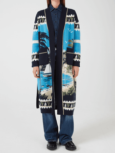 The Port of Joy French Riviera Cardigan in Blue