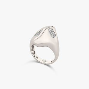 Ashaha Pia White Gold Ring