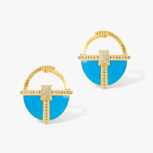 Ashaha Blue Hiba Earrings