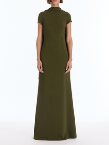 *VIRTUAL TRUNK SHOW* Oscar de la Renta Cap Sleeve Cape Detail Cady Gown