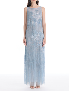 *VIRTUAL TRUNK SHOW* Oscar de la Renta Sleeveless All Over Embroidered Gown