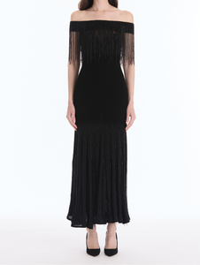 *VIRTUAL TRUNK SHOW* Oscar de la Renta Beaded Fringe Knit Dress