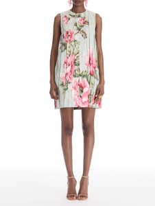 *VIRTUAL TRUNK SHOW* Oscar de la Renta Sleeveless Floral Chine Fil Coupe Jacquard Shift