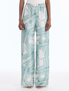 *VIRTUAL TRUNK SHOW* Oscar de la Renta Stripey Plaid Silk Twill Pant