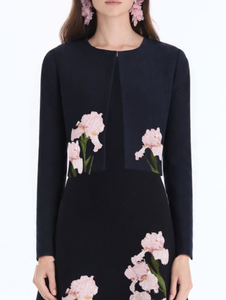 *VIRTUAL TRUNK SHOW* Oscar de la Renta Iris Knit Jacquard Jacket