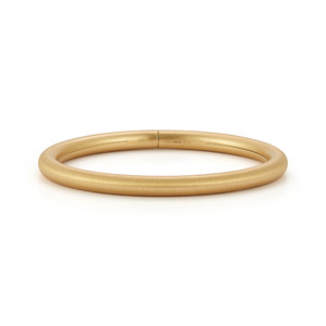 Jade Trau 18K Yellow Gold Plié Bangle 5.0 (High Polish), Size Large