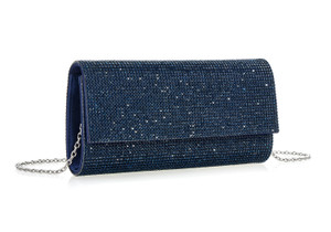 *COMING SOON* Judith Leiber Couture Perry Crystal Clutch in Navy