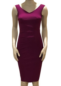 Chiara Boni La Petite Robe Maureen Dress in Vino, Size 36