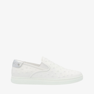 Jimmy Choo Busan Trainer in White, Size 40.5