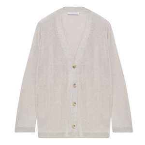 Fabiana Filippi Organic Cotton Cardigan in Dune Fabiana Filippi Organic Cotton Cardigan in Dune