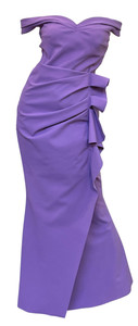 Chiara Boni La Petite Robe Radoslava Long Gown in Violet, Size 44 Chiara Boni La Petite Robe Radoslava Long Gown in Violet, Size 44