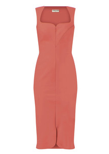 Chiara Boni La Petite Robe Tarcilarette Dress in Persimmon, Size 40