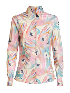 Etro Cotton Shirt with Butterfly Wing in Beige, Size 46 Etro Cotton Shirt with Butterfly Wing in Beige, Size 46