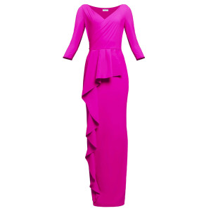 Chiara Boni La Petite Robe Gangshyi Gown in Fuchsia, Size 42/46/48 Chiara Boni La Petite Robe Gangshyi Gown in Fuchsia, Size 42/46/48