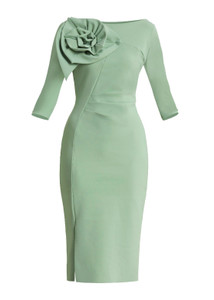 Chiara Boni La Petite Robe Verbena Dress in Pear, Size 40 Chiara Boni La Petite Robe Verbena Dress in Pear, Size 40