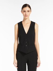 【Max Mara】 Circeoシングル-breastedブレザー Max Mara Circeo Single Breasted Jersey Blazer in Black