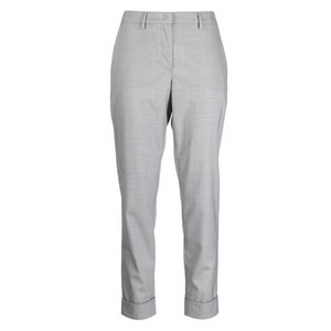 Fabiana Filippi Cropped Tapered Leg Cuffed Pants in Rock, Size 38 Fabiana Filippi Cropped Tapered Leg Cuffed Pants in Rock, Size 38