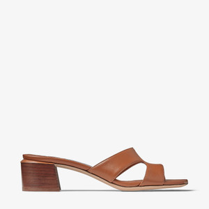 Jimmy Choo Ellison Mule 45 Nappa Leather Mules in Cuoio Jimmy Choo Ellison Mule 45 Nappa Leather Mules in Cuoio