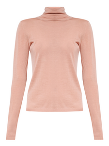 Max Mara Palos Wool Turtleneck Sweater in Rose, Size Medium Max Mara Palos Wool Turtleneck Sweater in Rose, Size Medium