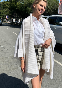 William Sharp Amara Cape in Winter White William Sharp Amara Cape in Winter White