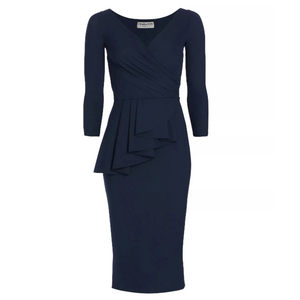 Chiara Boni La Petite Robe Ariane Dress in Myrtille, Size 40