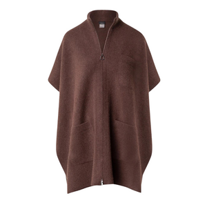 Akris Cashmere Knit Cape in Chestnut Akris Cashmere Knit Cape in Chestnut