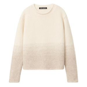 Iris Von Arnim Vascara Degradé Cashmere-Silk Sweater in Ecru/Alabaster Iris Von Arnim Vascara Degradé Cashmere-Silk Sweater in Ecru/Alabaster