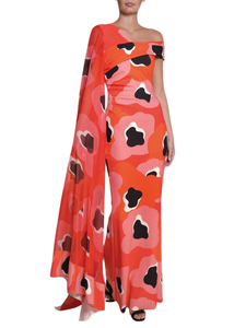 *VIRTUAL TRUNK SHOW* Chiara Boni La Petite Robe Michio Chiffon SJE Print Long ZP Gown *VIRTUAL TRUNK SHOW* Chiara Boni La Petite Robe Michio Chiffon SJE Print Long ZP Gown
