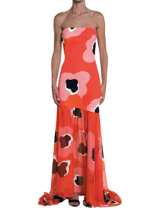 *VIRTUAL TRUNK SHOW* Chiara Boni La Petite Robe Ikku Chiffon SJE Print Long ZP Gown *VIRTUAL TRUNK SHOW* Chiara Boni La Petite Robe Ikku Chiffon SJE Print Long ZP Gown